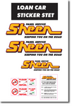 Sheen Loan Car Replacement Sticker Set