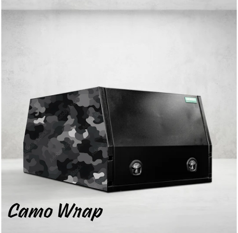 TC Boxes Canopy Wrap - Camo Rear Panel