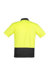 ZH231 Unisex Hi Vis Basic Spliced Polo - Short Sleeve